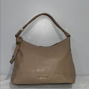 Michael Kors Lexington Large Hobo Bag purse Truffle Taupe midsize with zipper